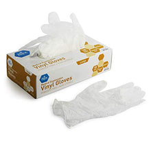 Load image into Gallery viewer, Medpride Medical Vinyl Examination Gloves (X-Large, 100-Count) Latex Free Rubber | Disposable, Ultra-Strong, Clear | Fluid, Blood, Exam, Healthcare, Food Handling Use | No Powder