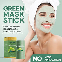 Load image into Gallery viewer, Green Tea Mask Stick, Green Mask Stick, Deep Cleansing Smearing Mask, Clay Charcoal Facial Mask Stick, Balancing Oil & Water, Moisturizing & Nourishing Skin