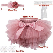 Load image into Gallery viewer, Newborn Photography Props Outfits Baby Girls Tutu Skirt with Diaper Cover Pink Tulle Fluffy Tutu for Baby Girl Baby Girls Soft Tutu Skirt Headband Set