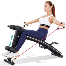 Load image into Gallery viewer, Sit Up Bench Workout Ab Exercise For Home Gym, MaxKare Multifunctional Bench Press Recline Adjustable