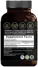Load image into Gallery viewer, Tongkat Ali 200:1 as Long Jack Extract (Eurycoma Longifolia), 1000mg Per Serving, 120 Capsules, Supports Energy, Stamina and Immune System for Men and Women, Indonesia Origin, Non-GMO