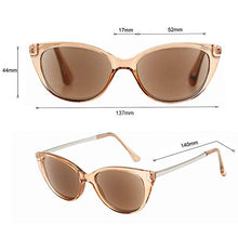 Load image into Gallery viewer, VITENZI Full Reader Sunglasses Cat Eye Readers for Reading Under The Verona Sun in Champagne 1.50