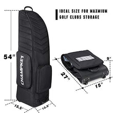Load image into Gallery viewer, Champkey Professional Soft-Sided Golf Club Travel Bag - Heavy Duty 1200D Polyester Oxford Wear-Resistant, Excellent Zipper Universal Size with Wheels