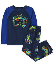 Load image into Gallery viewer, The Children's Place Single Boys Long Sleeve 2 Piece Pajamas, Game Splat, XX-Large