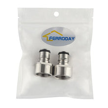 Load image into Gallery viewer, FERRODAY Ball Lock Keg Coupler Adapter Commercial Keg to Ball Lock Keg Quick Disconnect Conversion Kit Fits to A D S G Type Keg Coupler FPT 5/8 Thread Stainless Steel Gas & Liquid Post for Homebew