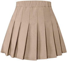 Load image into Gallery viewer, SANGTREE Girl Pleated School Uniform Cosplay Costume Skort Skirt Khaki, 2-3 Years = Tag 100