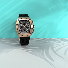 Load image into Gallery viewer, TSAR BOMBA Mens Watches Luxury Tonneau Watches for Men Waterproof 50M Analog Replica Watch Chronograph Calendar Date Menâs Dress Business Work Watch Diver Large Square Face Wristwatch