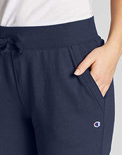 Load image into Gallery viewer, Champion Women's Powerblend Jogger, Athletic Navy Graphic, Medium