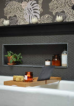 Load image into Gallery viewer, Premium Bamboo Bathtub Tray Caddy - Wood Bath Tray Expandable with Book and Wine Holder - Gift Idea for Loved Ones