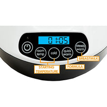 Load image into Gallery viewer, Baby Brezza Safe & Smart, Electric Baby Bottle Warmer and Baby Food Warmer – Universal Fit - Glass, Plastic, Small, Large, Newborn Feeding Bottles - Wireless Bluetooth Control - Digital Display