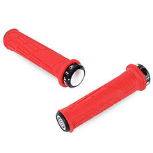 Load image into Gallery viewer, FIFTY-FIFTY Single Lock-on Mountain Bike Grips, Bicycle Handlebar Locking Grips, Non-Slip MTB Handle Grips (Red)