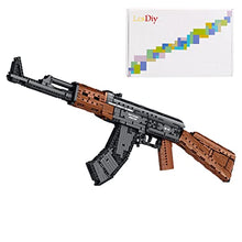 Load image into Gallery viewer, 1366 Pcs Rifle AK-47 Blaster Shooting Building Bricks, Realistic Gun Mechanical Submachine Model Set, Compatible with Lego