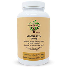 Load image into Gallery viewer, MOUNTAIN TOP Magnesium 300mg Capsules (300 Count) - Magnesium Oxide Mineral Supplement For Nutrition Support