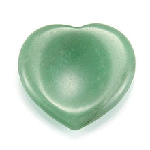 Load image into Gallery viewer, Sunligoo Healing Crystal Green Aventurine Love Heart Thumb Worry Stone Pocket Palm Gemstones for Anxiety Therapy Geometry Chakra Reiki Balancing