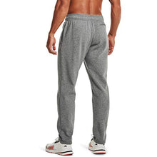 Load image into Gallery viewer, Under Armour Men's Rival Fleece Pants , Pitch Gray Light Heather (012)/Onyx White , 3X-Large