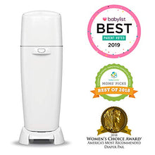 Load image into Gallery viewer, Playtex Diaper Genie Complete Pail with Built-In Odor Controlling Antimicrobial, Includes Pail & 1 Refill, White