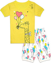 Load image into Gallery viewer, Tkala Fashion Pajamas for Girls Short Set Pjs 100% Cotton Kids Summer Outfits 1-12 Years Children Sleepwear