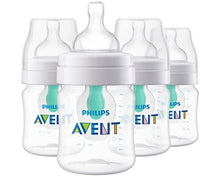 Load image into Gallery viewer, Philips Avent Anti-colic Baby Bottle with AirFree vent 4 Oz 4pk, SCF400/44