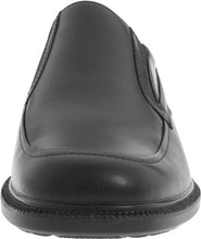 Load image into Gallery viewer, Hush Puppies mens Leverage loafers shoes, Black Leather, 10.5 US