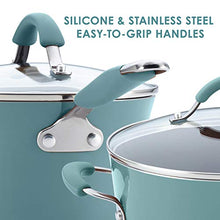 Load image into Gallery viewer, Rachael Ray Cucina Nonstick Dish/Casserole Pan with Lid, 4.5 Quart, Agave Blue