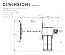 Load image into Gallery viewer, Gorilla Playsets 01-1057 Playmaker Deluxe Wooden Swing Set with Vinyl Canopy Roof, Dual Wave Slides, and Rock Climbing Wall, Redwood Stained Cedar (Amazon Exclusive)