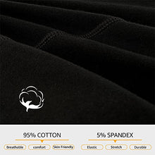 Load image into Gallery viewer, INNERSY Period Underwear for Teen Girls Cotton Leakproof Menstrual Panties 3 Pack(12-14 Years, 3 Black with Contrasting Hem)