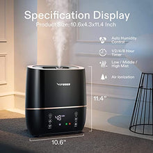 Load image into Gallery viewer, VIVOSUN 2-in-1 5L Warm & Cool Mist Humidifier and Air Circulator Fan