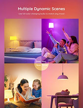 Load image into Gallery viewer, Govee Smart Light Bulbs, RGBWW Color Changing Light Bulbs, 30 Dynamic Scenes, Music Sync, 16 Million DIY Colors WiFi & Bluetooth Dimmable LED Light Bulbs Work with Alexa & Google Assistant, 2 Pack
