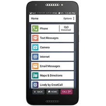 Load image into Gallery viewer, Jitterbug Smart2 No-Contract Easy-to-use 5.Smartphone for Seniors by GreatCall,Black