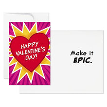 Load image into Gallery viewer, Hallmark Assorted Mini Valentines Day Cards for Kids, 12 Cards with Envelopes—2.25" x 3.5" (Sports, Pizza, Video Games) 699VFE1034
