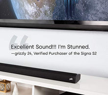 Load image into Gallery viewer, Polk Audio Signa S2 Ultra-Slim TV Sound Bar | Works with 4K & HD TVs | Wireless Subwoofer | Includes HDMI & Optical Cables | Bluetooth Enabled, Black