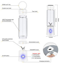Load image into Gallery viewer, Portable Blender, Personal Blender for Shakes and Smoothies, 6 Stainless Steel Blades Cordless USB Rechargeable Juicer Cup with 4000mAh Batteries, Handheld 16oz Mini Travel Blender Small Fruit Mixer Detachable for Home Office Gym Outdoor, White