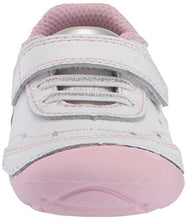 Load image into Gallery viewer, Stride Rite Girls' Soft Motion Adalyn Athletic Sneaker, White/Silver, 3 M US Infant