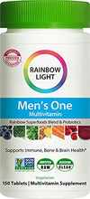 Load image into Gallery viewer, Rainbow Light Men’s One Multivitamin – High Potency with Vitamin C, D & Zinc for Immune Support, Non-GMO, Vegetarian – 150 Tablets (5 Month Supply)