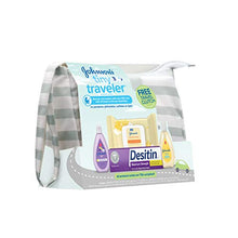 Load image into Gallery viewer, Johnson's Tiny Traveler Baby Gift Set, Baby Bath and Skin Care Essential Products, TSA-Compliant Travel Baby Gift Set, Hypoallergenic & Paraben-Free, 5 Items