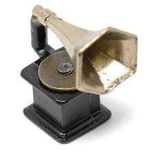 Load image into Gallery viewer, American Heritage Industries Dollhouse Gramophone- Antique Miniature Gramophone for Scaled 1:12 Dollhouses, Unique Dollhouse Accessory, an Product