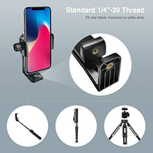 Load image into Gallery viewer, 6amLifestyle Cell Phone Tripod Mount Adapter with Tripod Ball Head 360° Rotatable for Universal Smartphone Samsung Galaxy iPhone Holder for Tripod Selfie Stick Monopod Etc