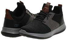 Load image into Gallery viewer, Skechers Men's Classic Fit-Delson-Camden Sneaker, Black/Grey, 8 M US