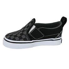 Load image into Gallery viewer, Vans Kids Slip-On V (Infant/Toddler) (Checkerboard) Black/Pewter 6 Toddler