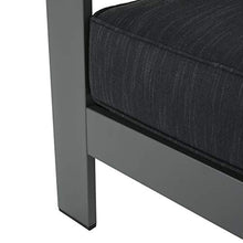 Load image into Gallery viewer, Christopher Knight Home Cape Coral Outdoor Aluminum V-Shaped Sectional Sofa with Water Resistant Cushions, 4-Pcs Set, Grey / Dark Grey