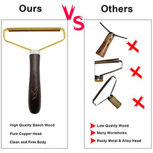 Load image into Gallery viewer, Lint Roller, Lint Rollers for Pet Hair,Lint Cleaner Clothes Fabric Shaver Beech Wood Handle Pet Hair Remover for Couch Reusable Dog Hair Carpet Scraper Shaver for Sweater No More Lint Fluff