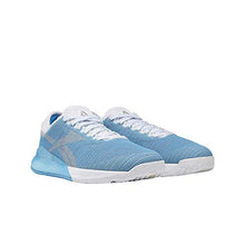 Load image into Gallery viewer, Reebok Women's Nano 9 Cross Trainer, White/Cyan/Silver, 5 M US