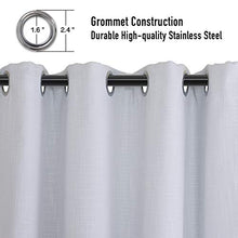 Load image into Gallery viewer, White Sliding Door Curtains 100% Blackout Extra Wide Curtain Panels Sliding Glass Door Curtains Thermal Insulated Patio Door Curtains(W100 x L84 1 Panel, White)