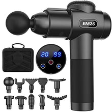Load image into Gallery viewer, TOLOCO Massage Gun, Upgrade Percussion Muscle Massage Gun for Athletes, Handheld Deep Tissue Massager (Black)