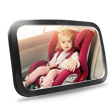 Load image into Gallery viewer, Shynerk Baby Car Mirror, Safety Car Seat Mirror for Rear Facing Infant with Wide Crystal Clear View, Shatterproof, Fully Assembled, Crash Tested and Certified