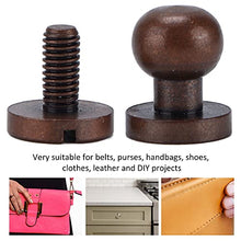 Load image into Gallery viewer, 20Pcs Round Head Rivets, Luggage Hardware Accessories Round Head Stud Screws Nails Portable Strong Good Toughness for DIY Leather Crafts/Shoes/Bag/Jeans/Clothe(8X7mm)