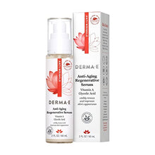 Load image into Gallery viewer, DERMA E Anti-Aging Regenerative Serum – Hydrating Day and Night Serum – Skin Renewing Serum with Glycolic Acid and Vitamin A – Advanced Facial Skin Care Treatment, 2 fl oz