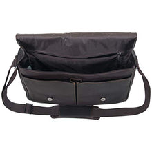 Load image into Gallery viewer, Kenneth Cole Reaction Risky Business Messenger Full-Grain Colombian Leather Crossbody Laptop Case & Tablet Day Bag, Dark Brown, One Size