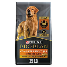 Load image into Gallery viewer, Purina Pro Plan High Protein Dog Food With Probiotics for Dogs, Shredded Blend Chicken & Rice Formula - 35 lb. Bag