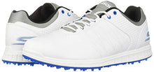Load image into Gallery viewer, Skechers Men's Pivot Spikeless Golf Shoe, White/Gray/Blue, 9 M US